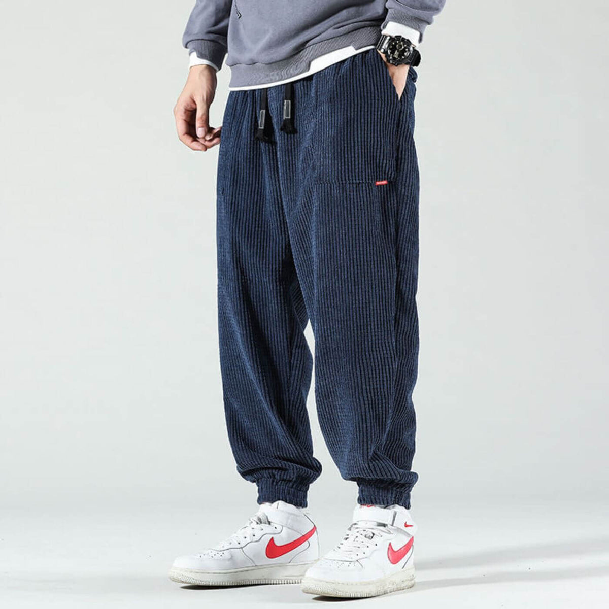 Vanmeeren™ | Heren Joggingbroek van Ribfluweel