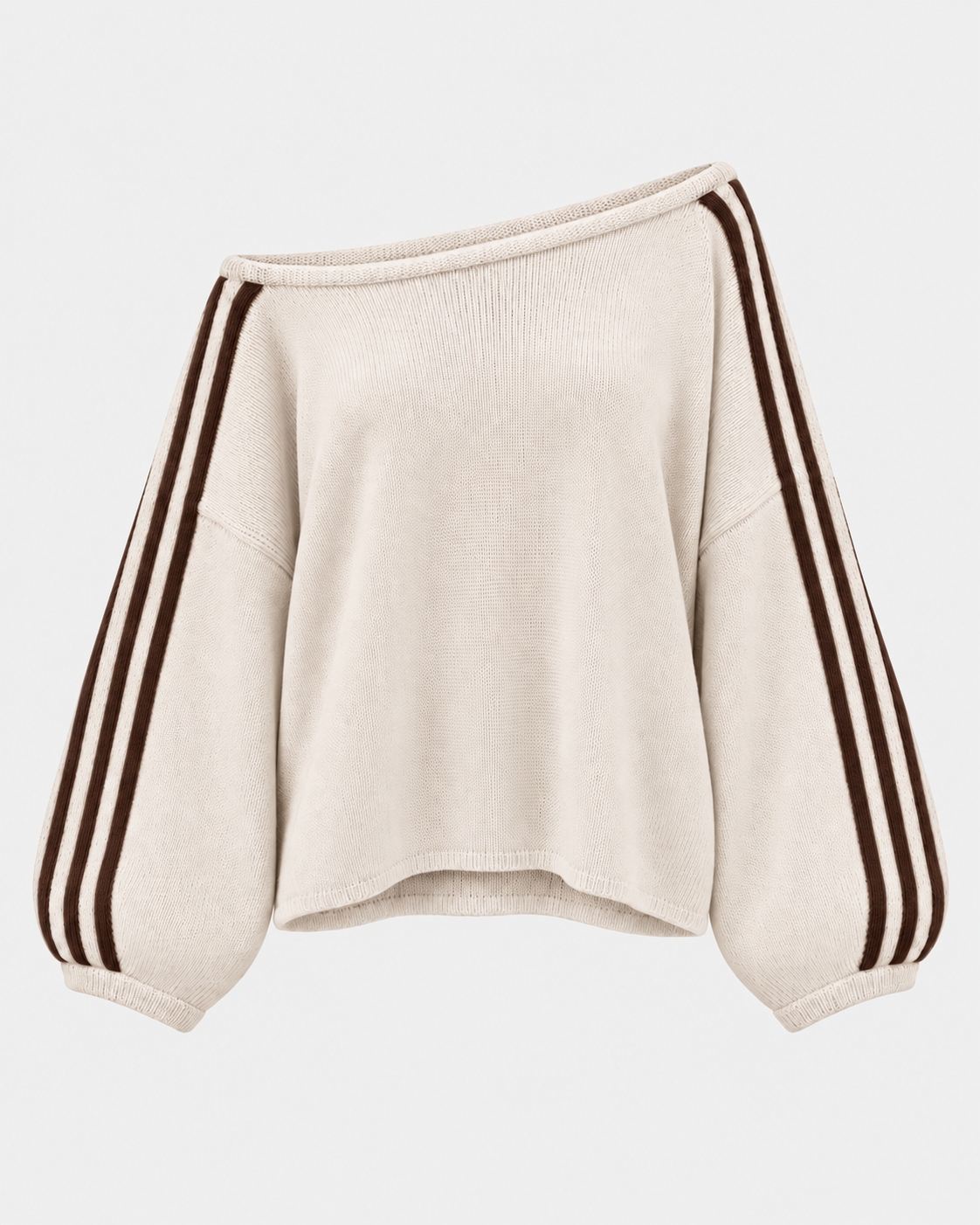 Vanmeeren™ | Off Shoulder Stripe Sweater