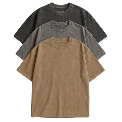 Vanmeeren™ | Essential Cotton Oversized Tee Set – 3-Pack