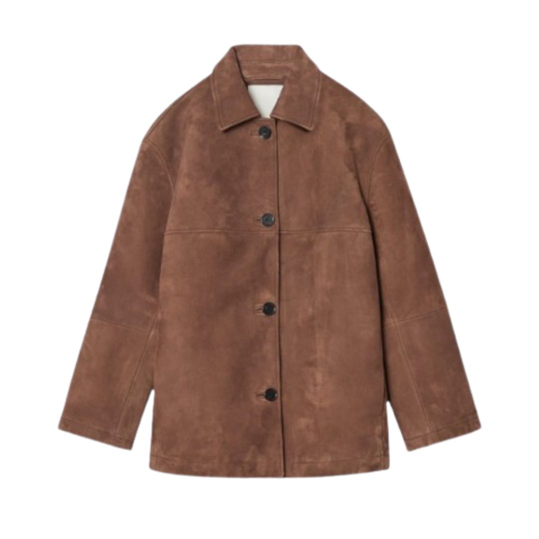 Laluna® | Collared Suede Jacket