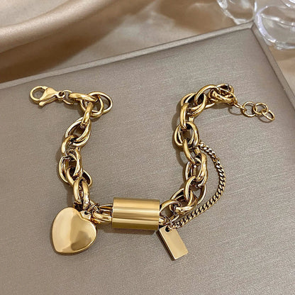 Vanmeeren™ | Gouden Hart Charm Armband