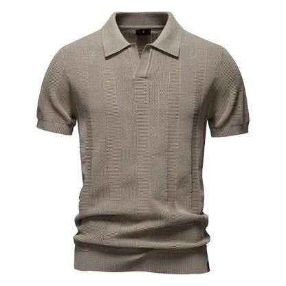 Vanmeeren™ | Katoenen Gestreepte Polo