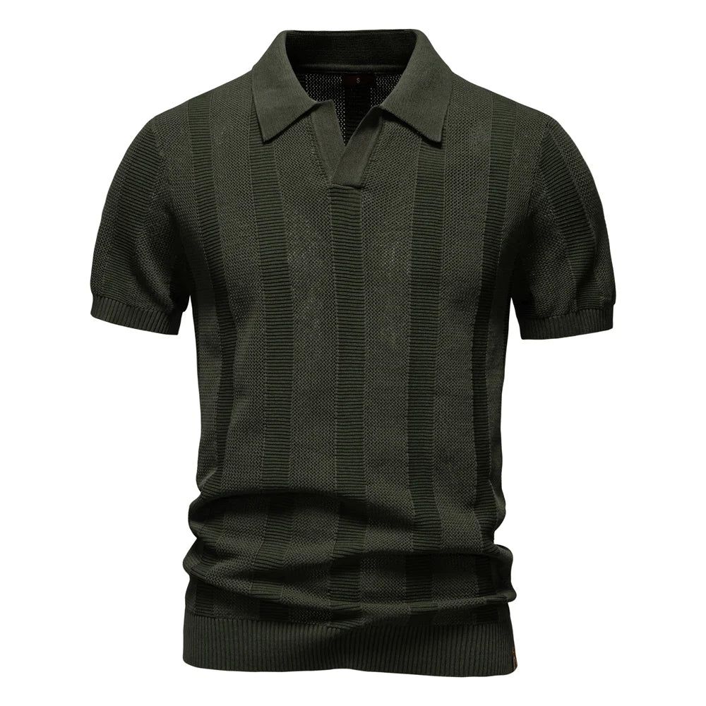 Vanmeeren™ | Katoenen Gestreepte Polo