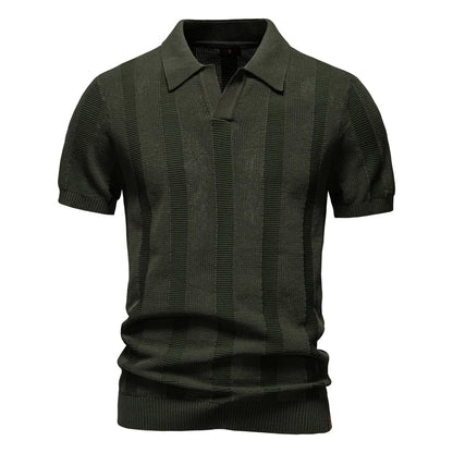 Vanmeeren™ | Katoenen Gestreepte Polo