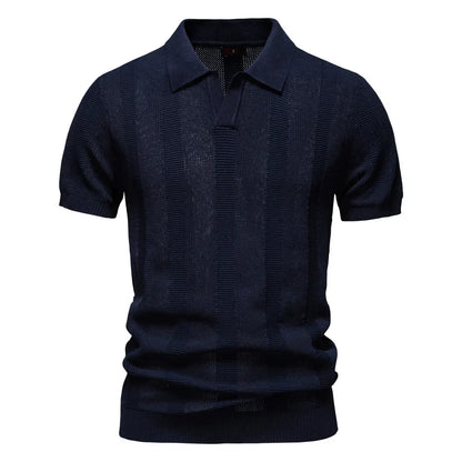 Vanmeeren™ | Katoenen Gestreepte Polo