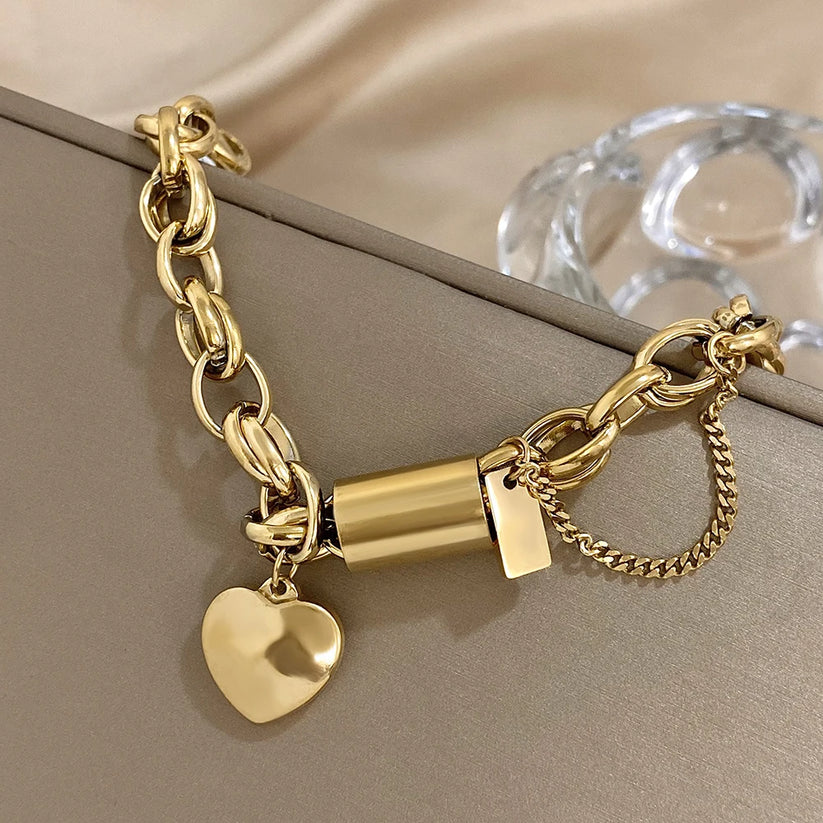 Vanmeeren™ | Gouden Hart Charm Armband
