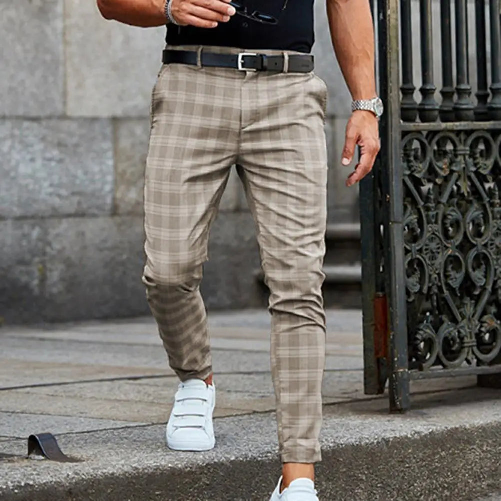 Vanmeeren™ | Casual Geruite Broek Voor Mannen