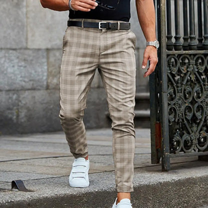 Vanmeeren™ | Casual Geruite Broek Voor Mannen