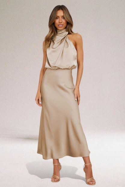 Laluna® | Satijnen Glamour Jurk