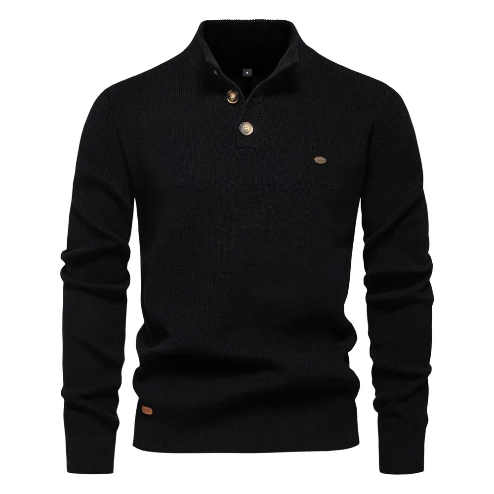 Vanmeeren™ | Herentrui Met Knoopdesign