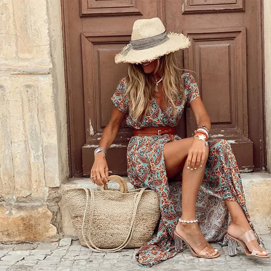 Laluna® | Elegante Bohemian Maxi-Jurk