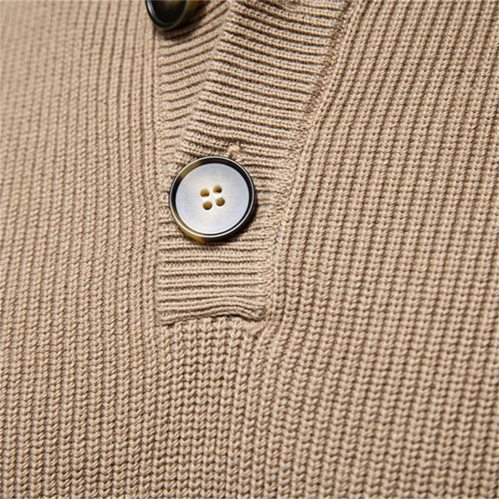 Vanmeeren™ | Herentrui Met Knoopdesign