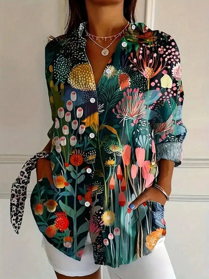 Laluna® | Blouse met kleurrijke print
