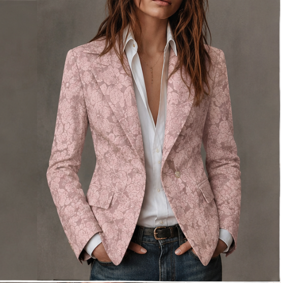 Vanmeeren™  | Blazer Jacquard Kasjmier Aansluitend