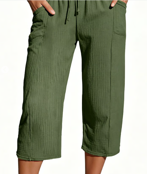 Olivia™ | Cotton Cropped Comfort Trousers