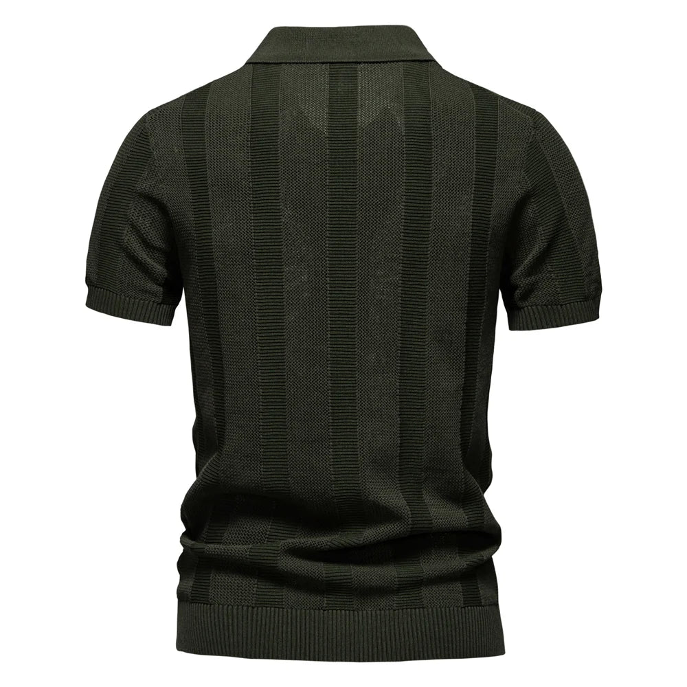 Vanmeeren™ | Katoenen Gestreepte Polo