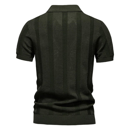 Vanmeeren™ | Katoenen Gestreepte Polo
