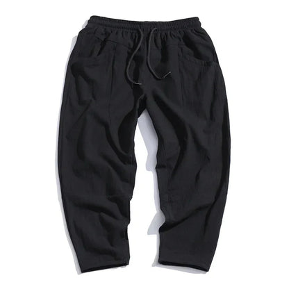 Vanmeeren™ | Cropped Katoenen/Linnen Broek