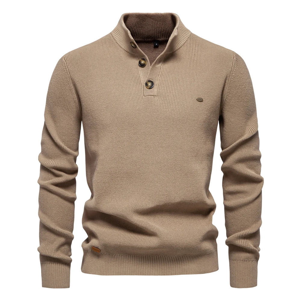Vanmeeren™ | Herentrui Met Knoopdesign