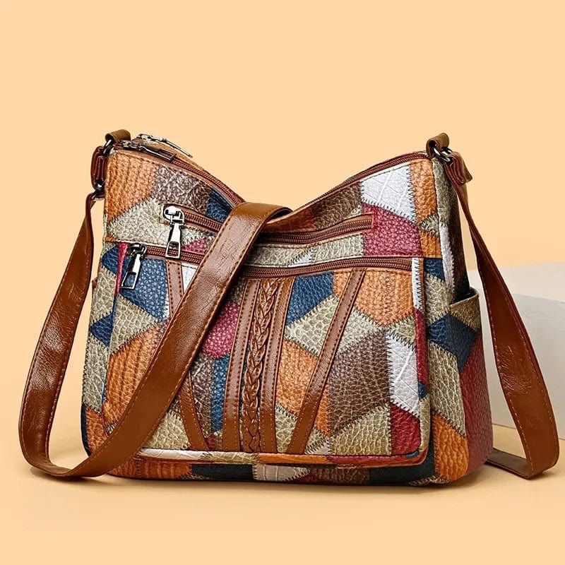 Vanmeeren™ | Mozaïek leren handtas