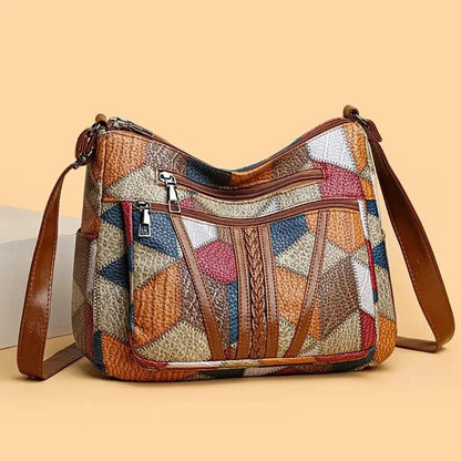 Vanmeeren™ | Mozaïek leren handtas