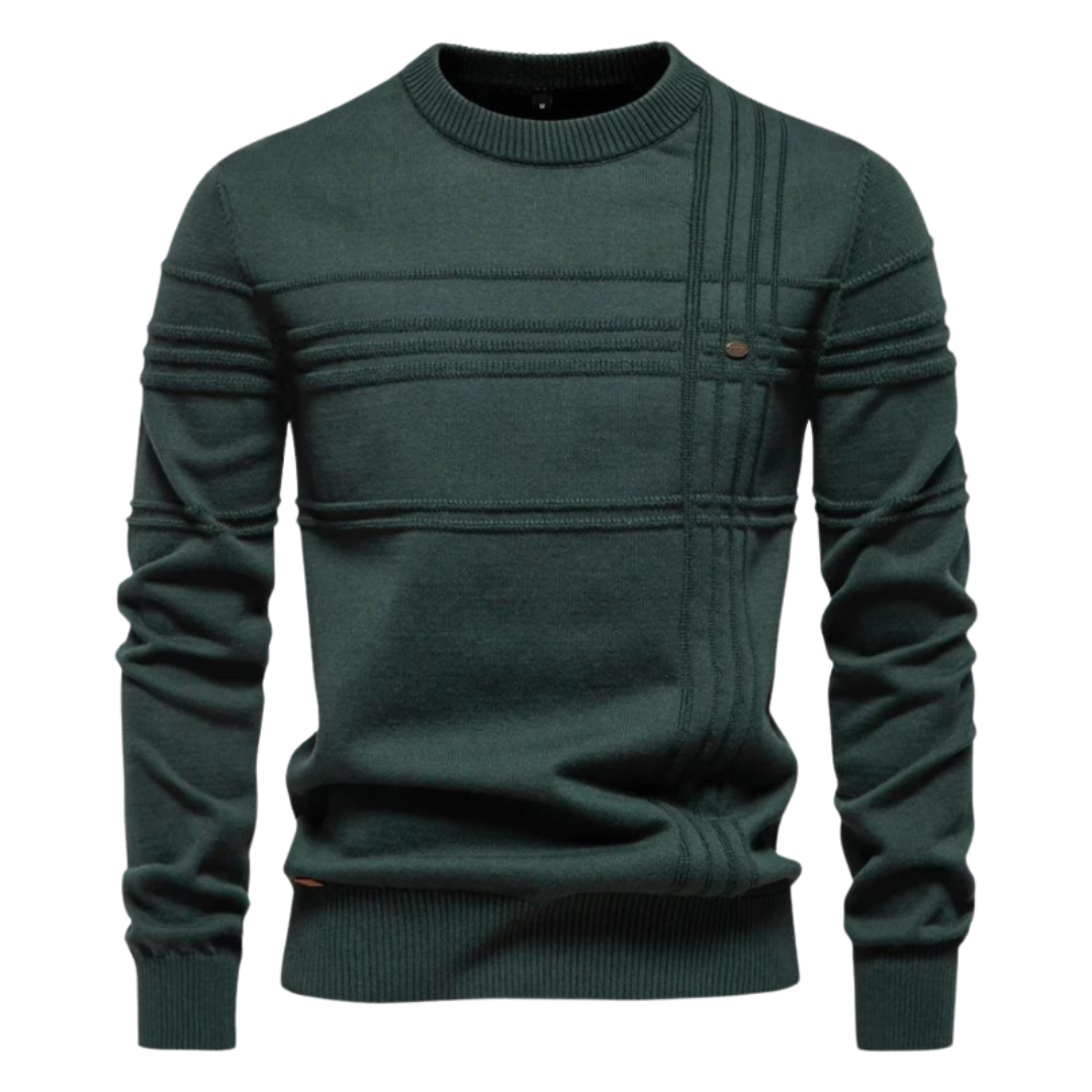 Vanmeeren™ | Katoenen Herentrui Met Streepdesign