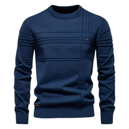 Vanmeeren™ | Katoenen Herentrui Met Streepdesign