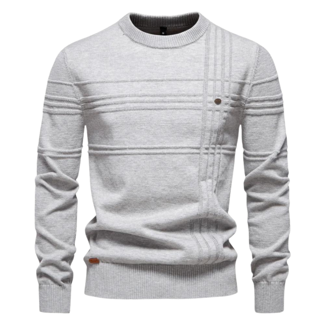 Vanmeeren™ | Katoenen Herentrui Met Streepdesign