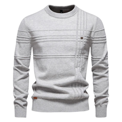 Vanmeeren™ | Katoenen Herentrui Met Streepdesign