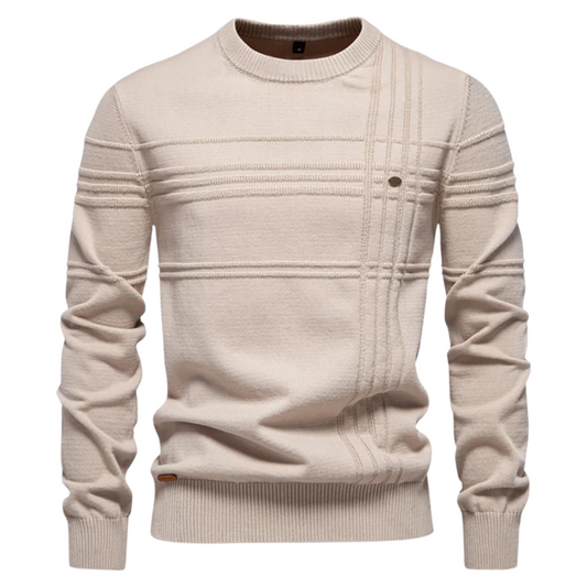 Vanmeeren™ | Katoenen Herentrui Met Streepdesign