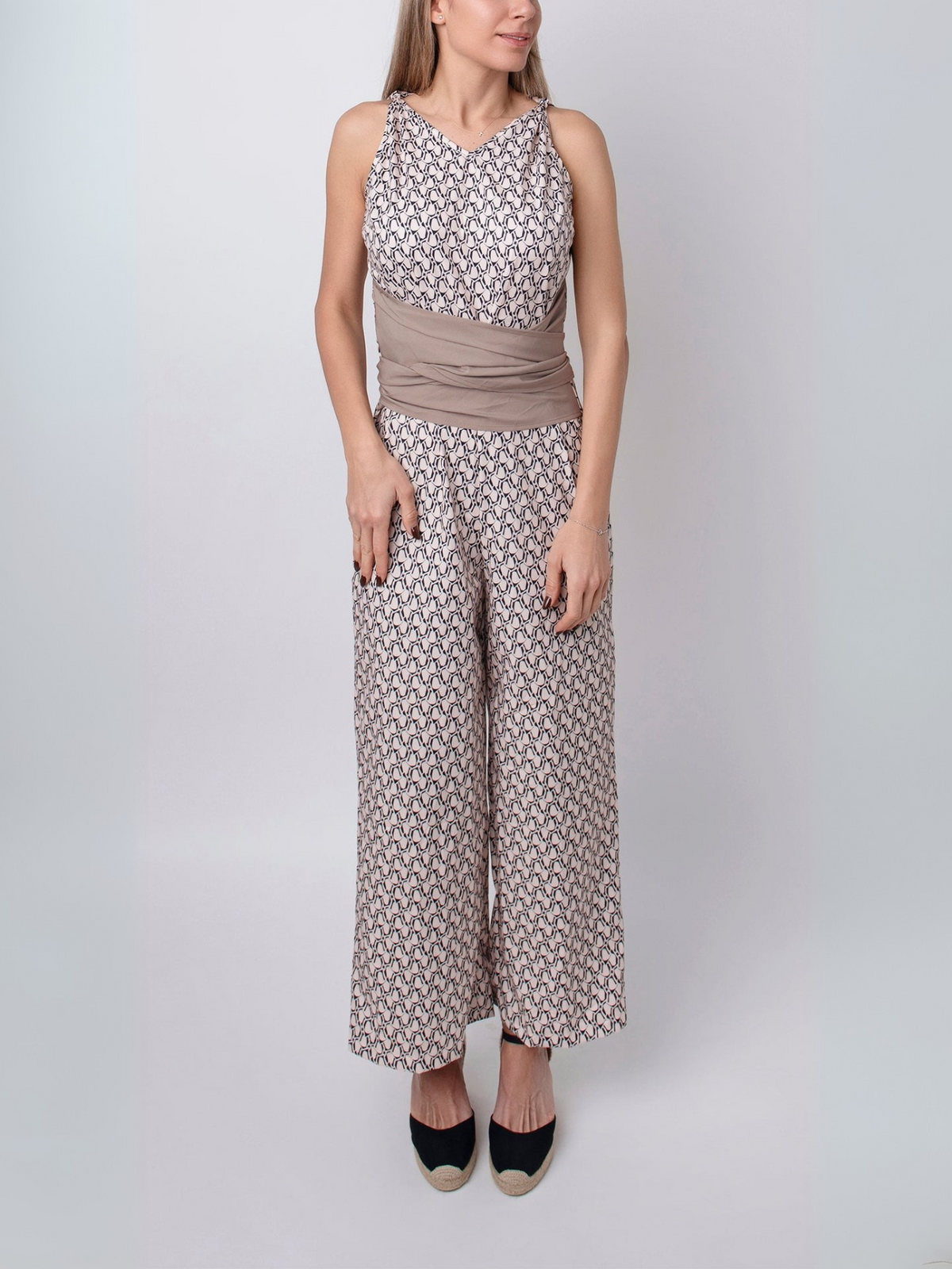 Laluna® | Mouwloze Jumpsuit met ronde hals