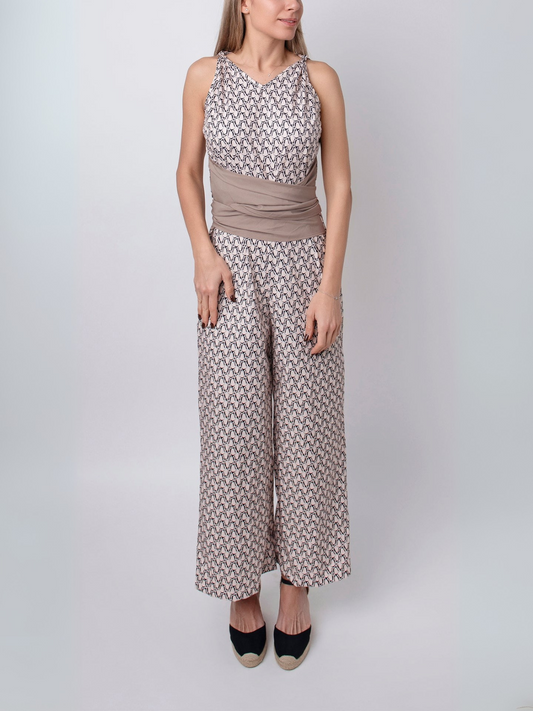 Laluna® | Mouwloze Jumpsuit met ronde hals