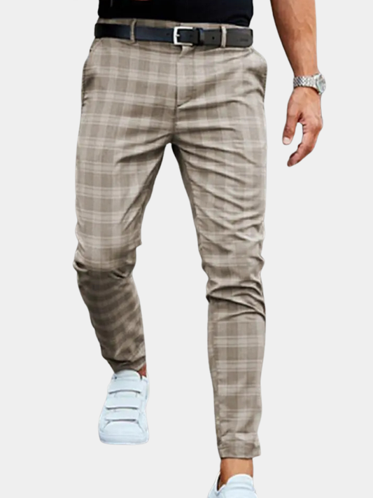 Vanmeeren™ | Casual Geruite Broek Voor Mannen