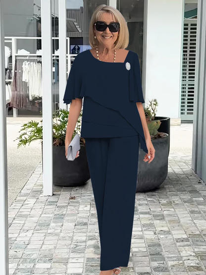 Amore™ | Modieuze Tweedelige set van Chiffon