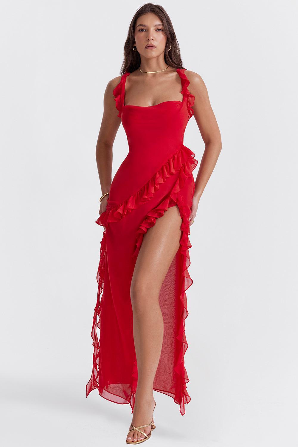 Laluna® | Maxi jurk Met Ruches