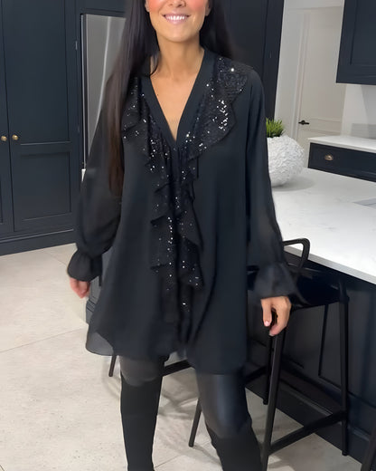 Skylar™ | Elegant Ruffled Blouse