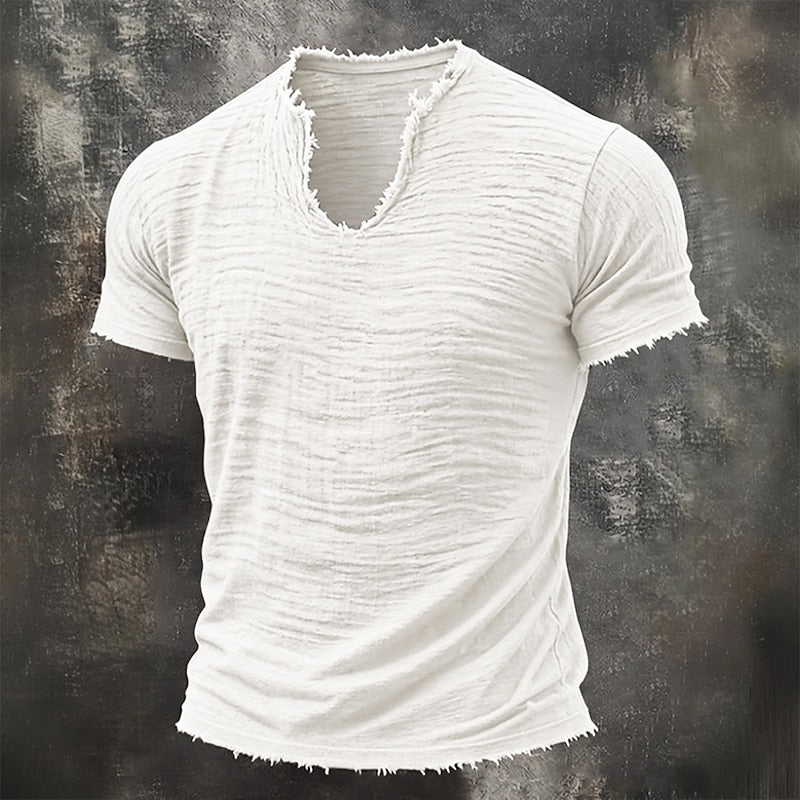 Vanmeeren™ | Vintage T-shirt Met V-hals