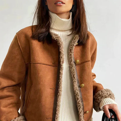 NOËLLE™ | Sheepskin Spring Jacket