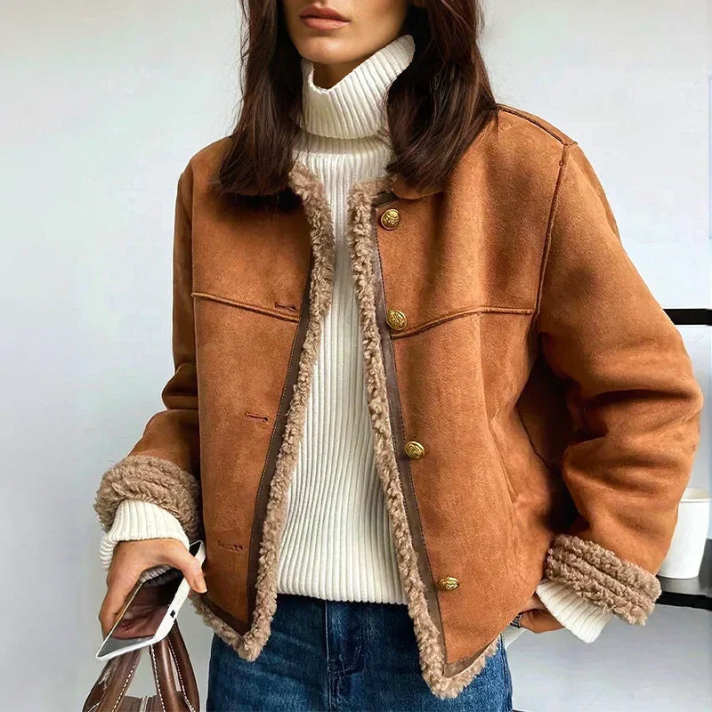 NOËLLE™ | Sheepskin Spring Jacket
