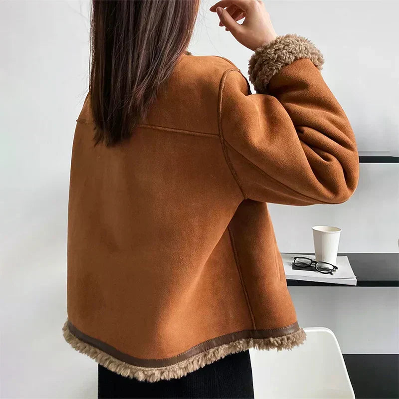 NOËLLE™ | Sheepskin Spring Jacket