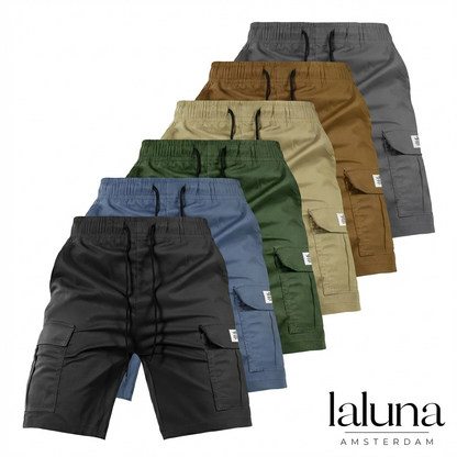 Vanmeeren™ | Zomerse Korte Cargobroek met Elastische Taille