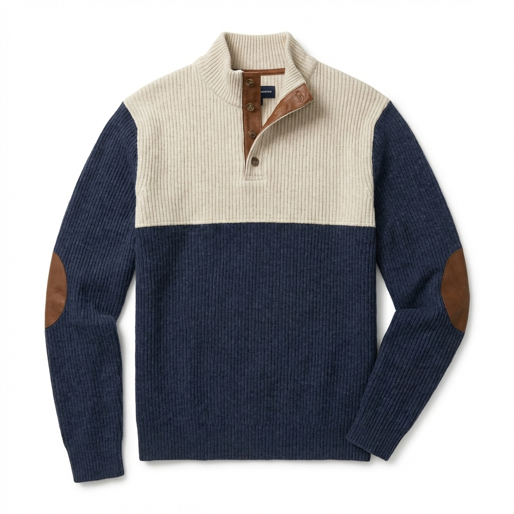 Vanmeeren™ | Hoge Kraag Corduroy Retro Pullover