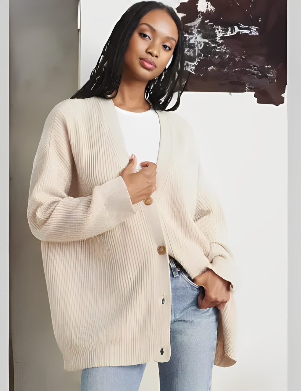 Vanmeeren™ | Elegante Knopen Cardigan