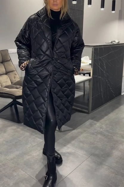 Noor™ | Reversible Leopard Print Puffer Jacket