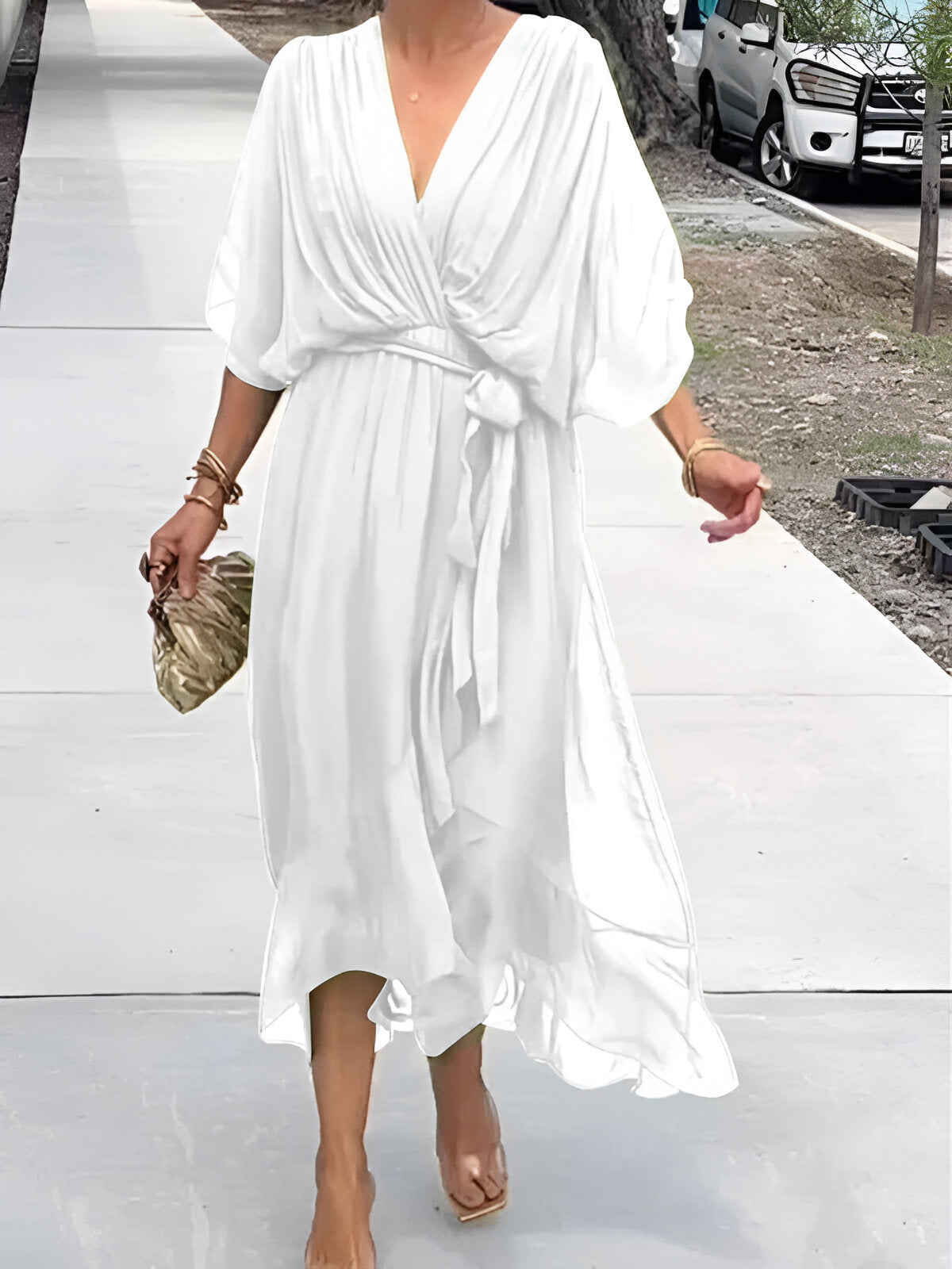 Juliette™ | Flowing V-Neck Dress