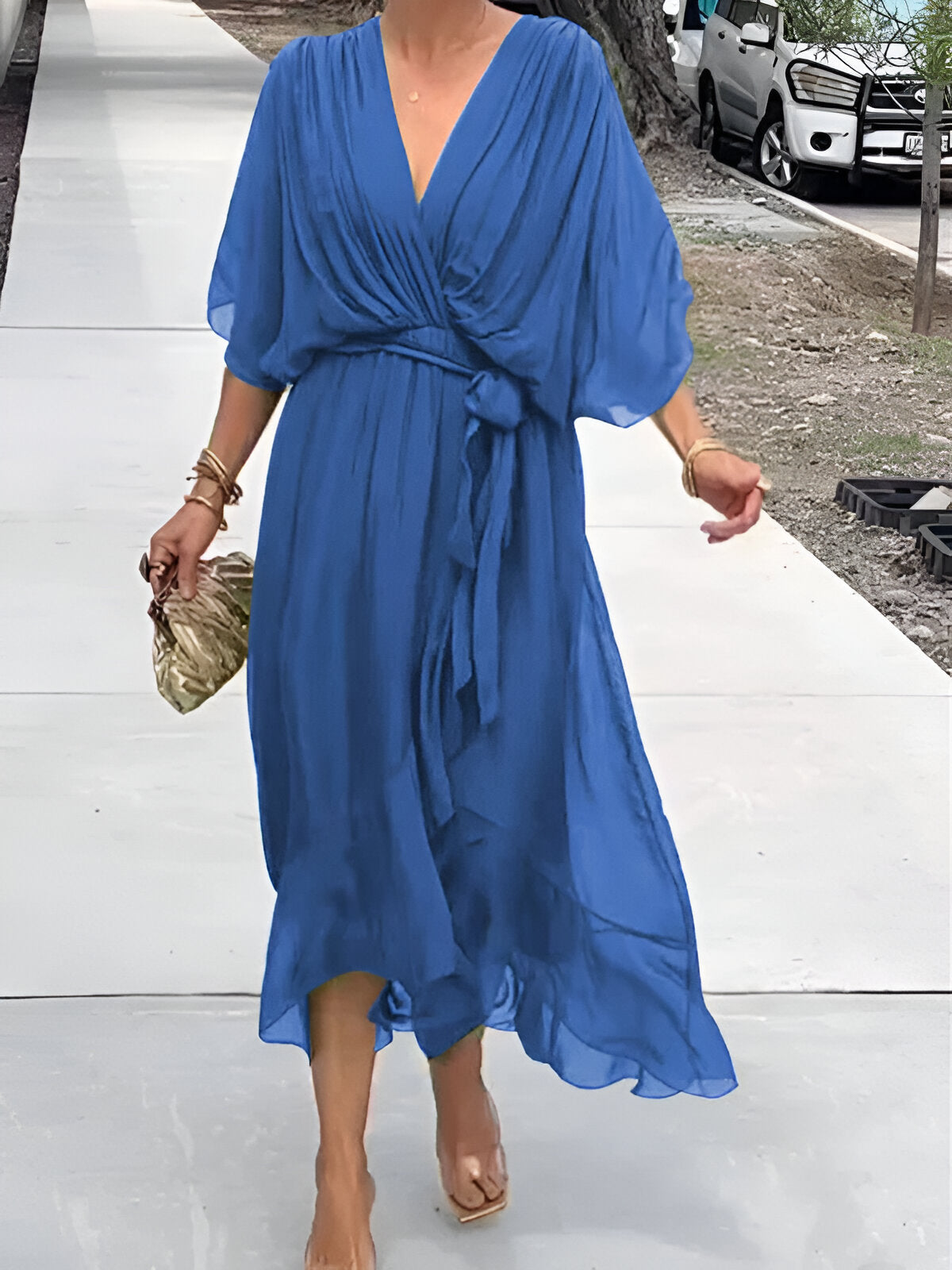 Juliette™ | Flowing V-Neck Dress