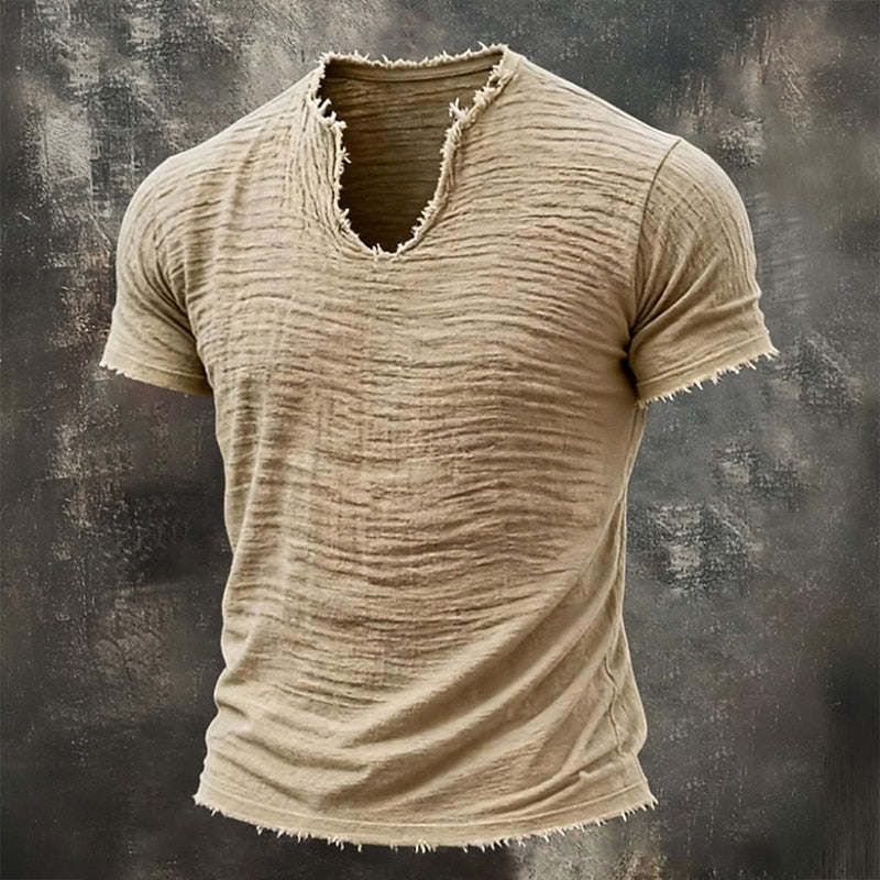 Vanmeeren™ | Vintage T-shirt Met V-hals
