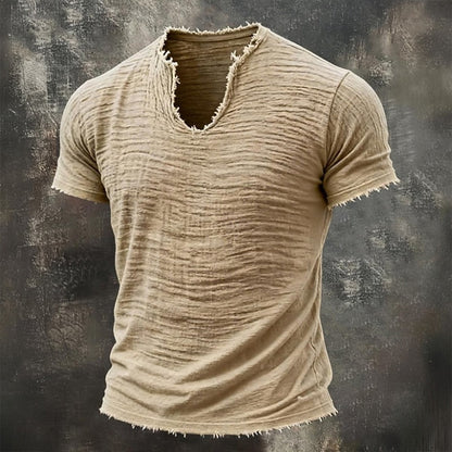 Vanmeeren™ | Vintage T-shirt Met V-hals
