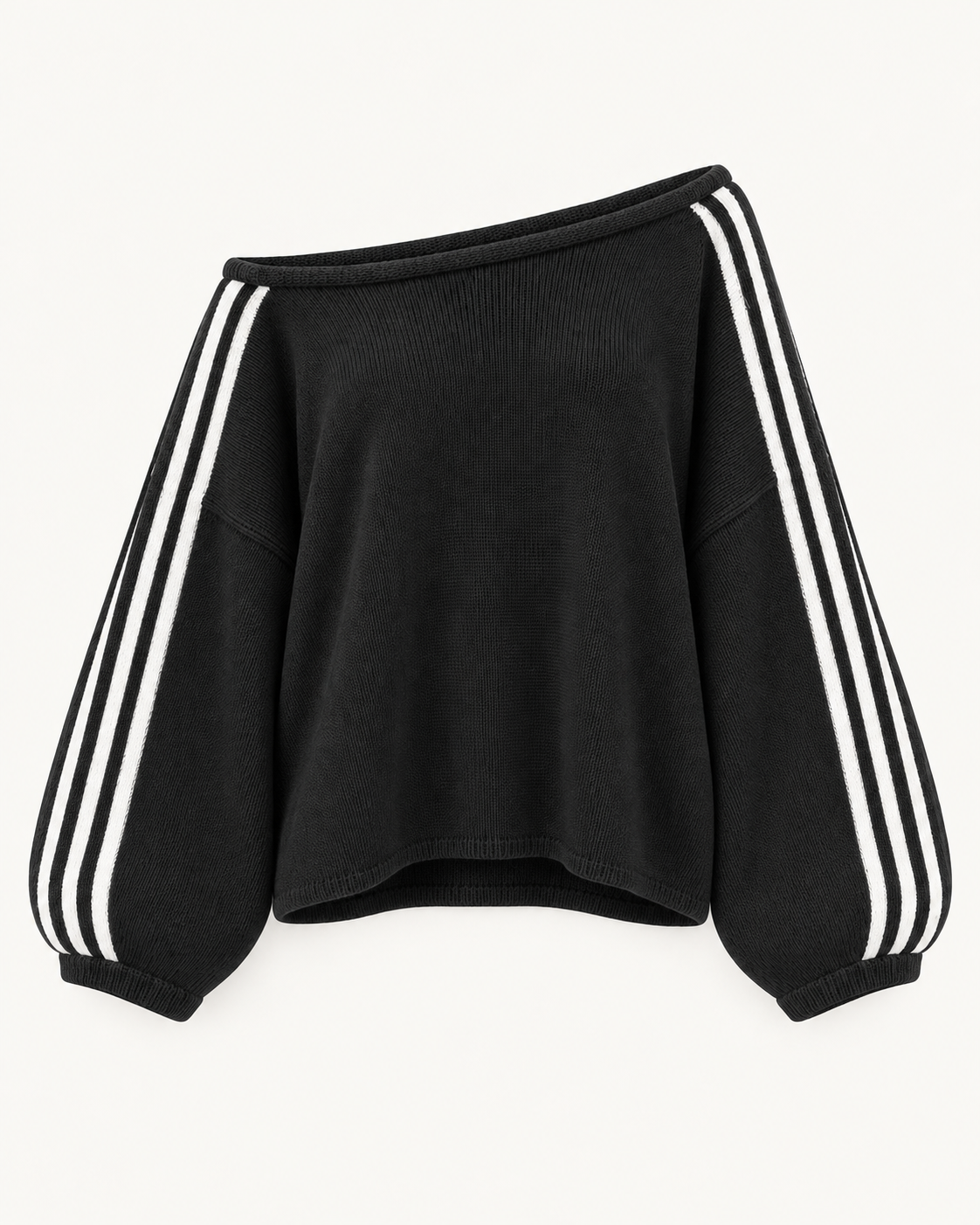 Vanmeeren™ | Off Shoulder Stripe Sweater