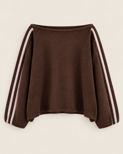 Vanmeeren™ | Off Shoulder Stripe Sweater